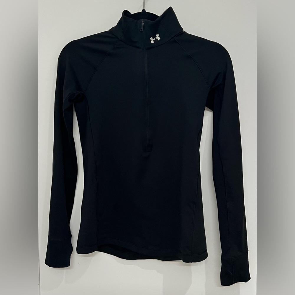 Adidas Black Cold Gear Athletic Half Zip